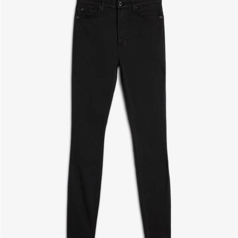7 For All Mankind Women's Black Skinny Jeans